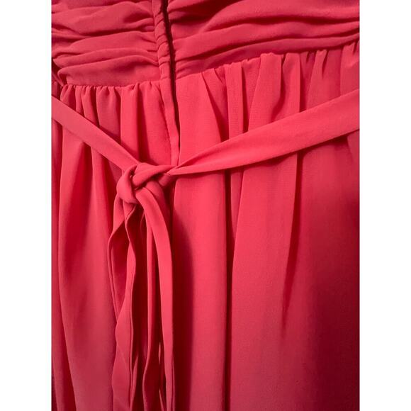 PRETTY MAIDS BRIDESMAID DRESS SLEEVELESS ROSETTE PRINCESS HEM  WOMENS SIZE 10 - Picture 9 of 12